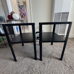 Black Metal End Tables