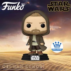 (NEW) Funko POP! Star Wars #544 Obi-Wan Kenobi In Jedi Robe Hoodie Up (Funko Exclusive)