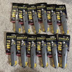 12 Stanley Quick Release Cutting Tools - $4 Each Or $45 For All 12