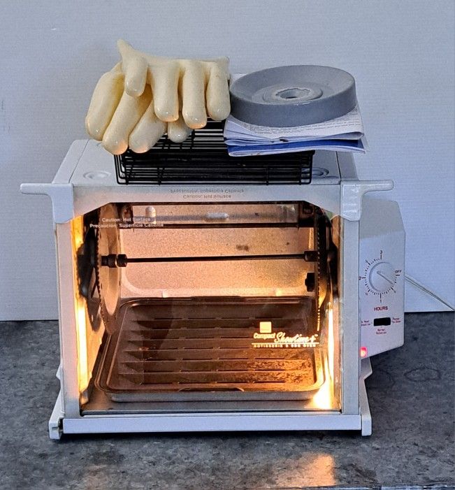 Ronco 3000 Showtime Compact Rotisserie & BBQ Oven Set W/Accessories Tested
