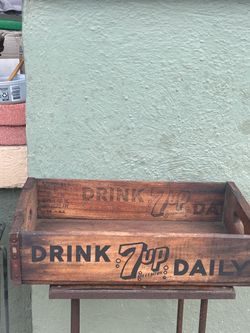 What “wood” you use it for? Classic Vintage 1964 Wood 7Up Crate from Los Angeles: