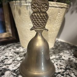 Brass Owl Bell Vintage