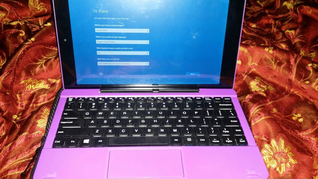 RCA Tablet detachable keyboard (purple)