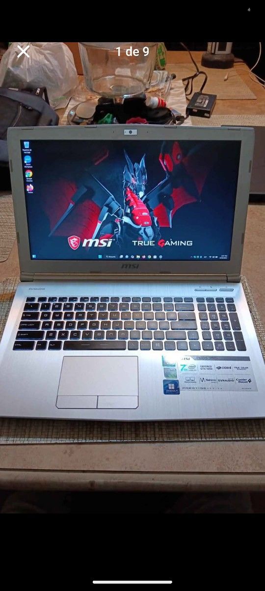 MSI PRESTIGE GAMING LAPTOP MODELO PE60 7RD (MSJ9)