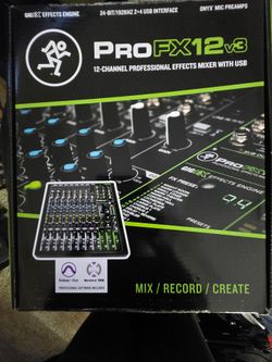 Brand new Mackie ProFX12v3 12 Channel Mixer with USB and Effects
