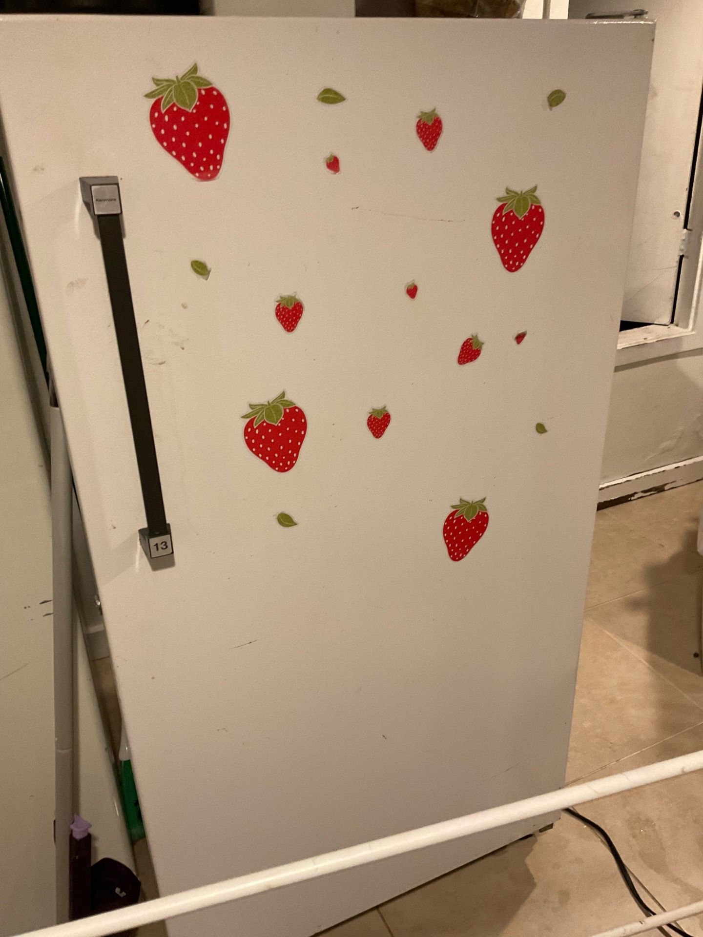 Kenmore freezer stand up about 5” tall works perfect