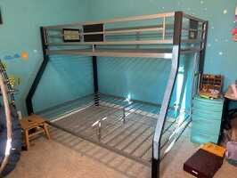 Bunk Bed , Twin Over Full, 2 Mattress 