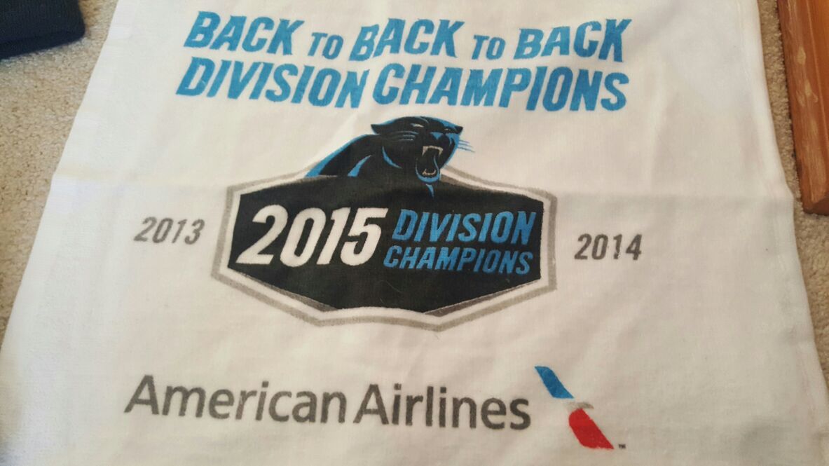 Carolina Panthers Divisional Playoff Rally Towel 2015 Division Champs