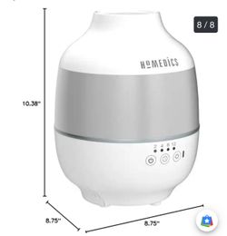 Homedics TotalComfort UHE‑CM18 Cool Mist Humidifier 0.5 gal Top‑Fill Tank 2 Mist Speeds W Night ligh
