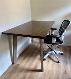 Solid Wood Rectangular Office Work Table 60”x36”x36”