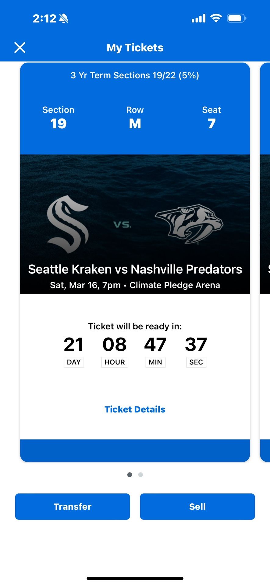 2 Kraken Tickets- 3/16 7pm [Predators]