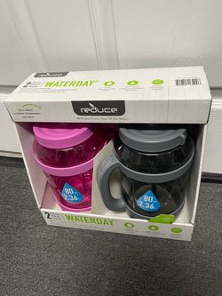 NIB Reduce Waterday 80 oz All-Day Hydration Mugs (Set of 2)