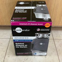 INSINKERATOR ADVANCED SERIES EVOLUTION 1.0 HP FOOD WASTE DISPOSER.