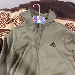 GREEN ADIDAS SWEATER