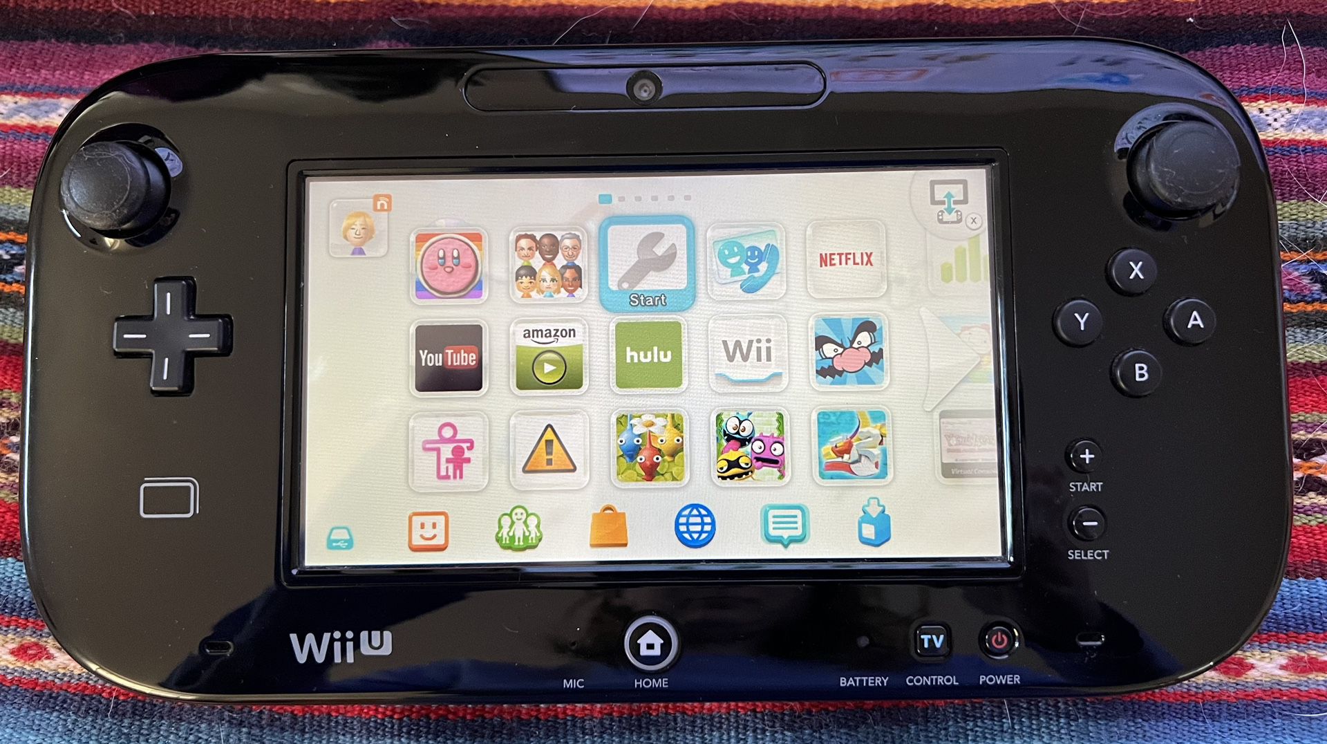 Wii U Console with Controllers and Games