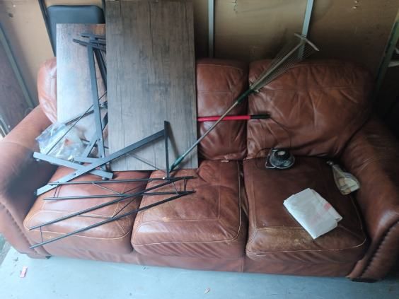 Couch And Workout Equipment