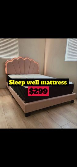 Full size bed frame with mattress included