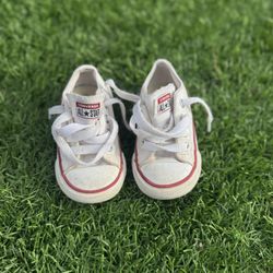 Toddler Size 4 White Converse