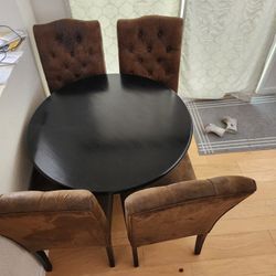 Small Dinning Set Real Wood