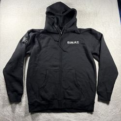 S.W.A.T. Official Panavison Cast & Crew TV Series Men’s L Black Hoodie Rare New