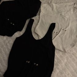 3 for $10 black n white full body shirts