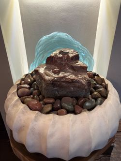 Hand-Sculpted Slate Water Fountain – One-of-a-Kind Natural Art
