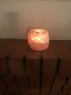 Pink Himalayan Salt Candle Holder