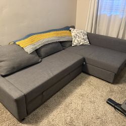 IKEA Gray Sleeper Sofa