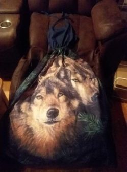 Navy Blue Wolves Halter Maxi Dress