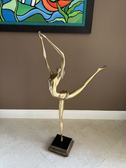 Solid Brass, Ballerina 45” Tall