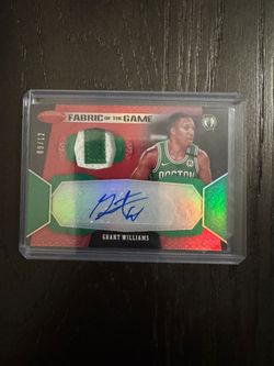 Panini Certified Grant Williams Boston Celtics Game Used Patch Autograph /12