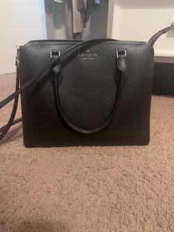 Kate Spade New York Darcy Large Black Pebbled Satchel
