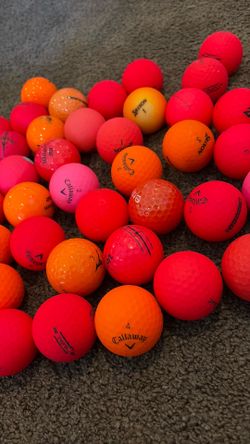 50 5A Red Orange golf Balls
