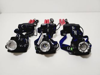 3pcs XM-L2 U3 T6 Headlamp 2 Led Bulbs White Red / White Blue / White Green Sensor Head Flashlight Lamp Torch Headlights