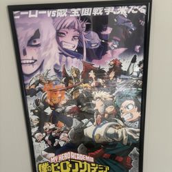 My Hero Academia Framed Poster 23x34 in – Anime Wall Art 