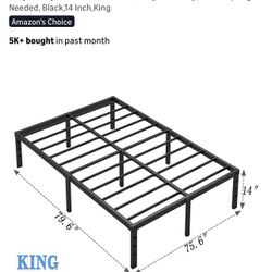 King Bed Metal Frame 