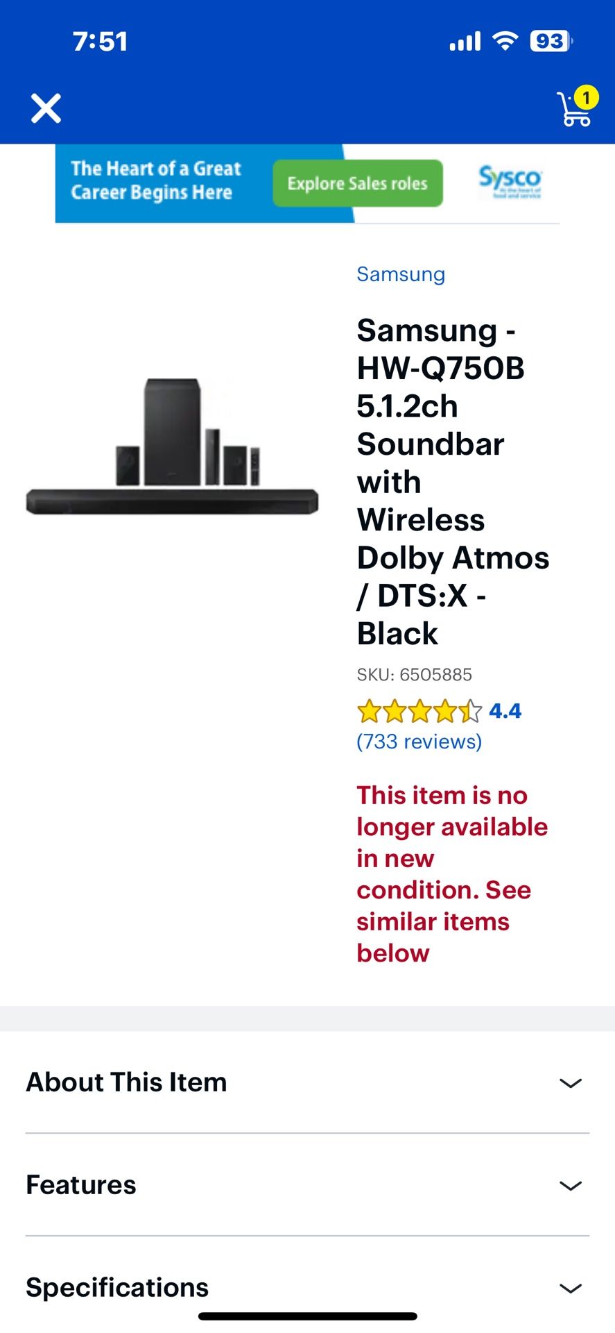 Samsung Surround Sound System