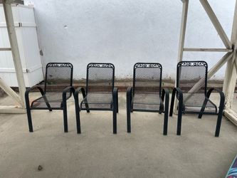 4 mid-century chairs