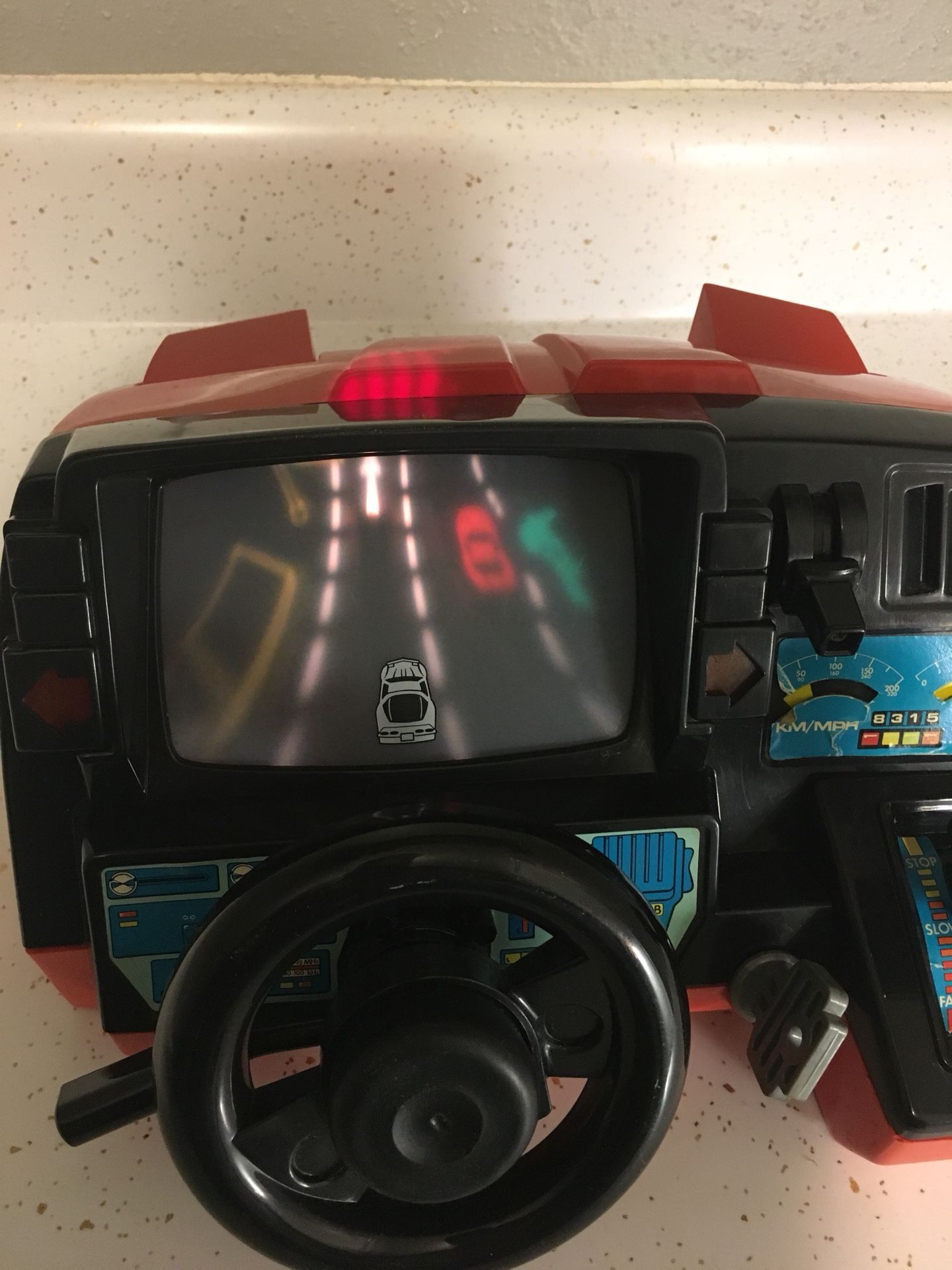 1985 PLAYMATES TOYS FUN-TO-DRIVE CORVETTE DASHBOARD TABLETOP ELECTRONIC GAME