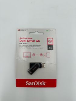 Brand New SanDisk Ultra Dual Drive Go 256GB Flash memory USB C & USB3.2 connector Apple iPhone iPad