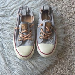 Converse Gray Slip On Sneakers Size 7