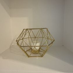 Gold Geometric Candle Holder (Must Sell Fast!) 
