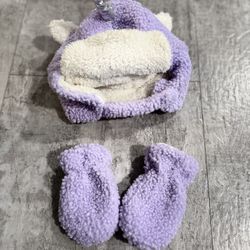 Newborn Winter Hat And Gloves