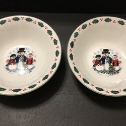 GEI DESIGN GCI4 CHRISTMAS VEGETABLE SERVING BOWLS 9 1/2” DIAMETER