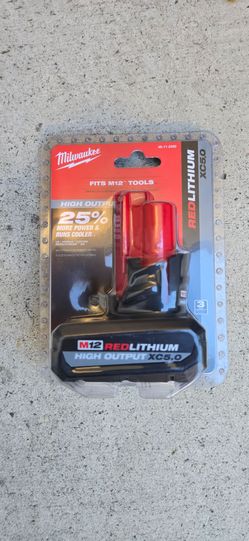 Milwaukee 12v High output battery 5.0 Brand New