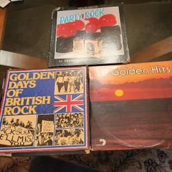 Three Different Compilation Vinyl Records