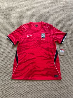 Nike South Korea KFA World Cup 2026 Stadium Home Jersey Global Red (Men’s Large)