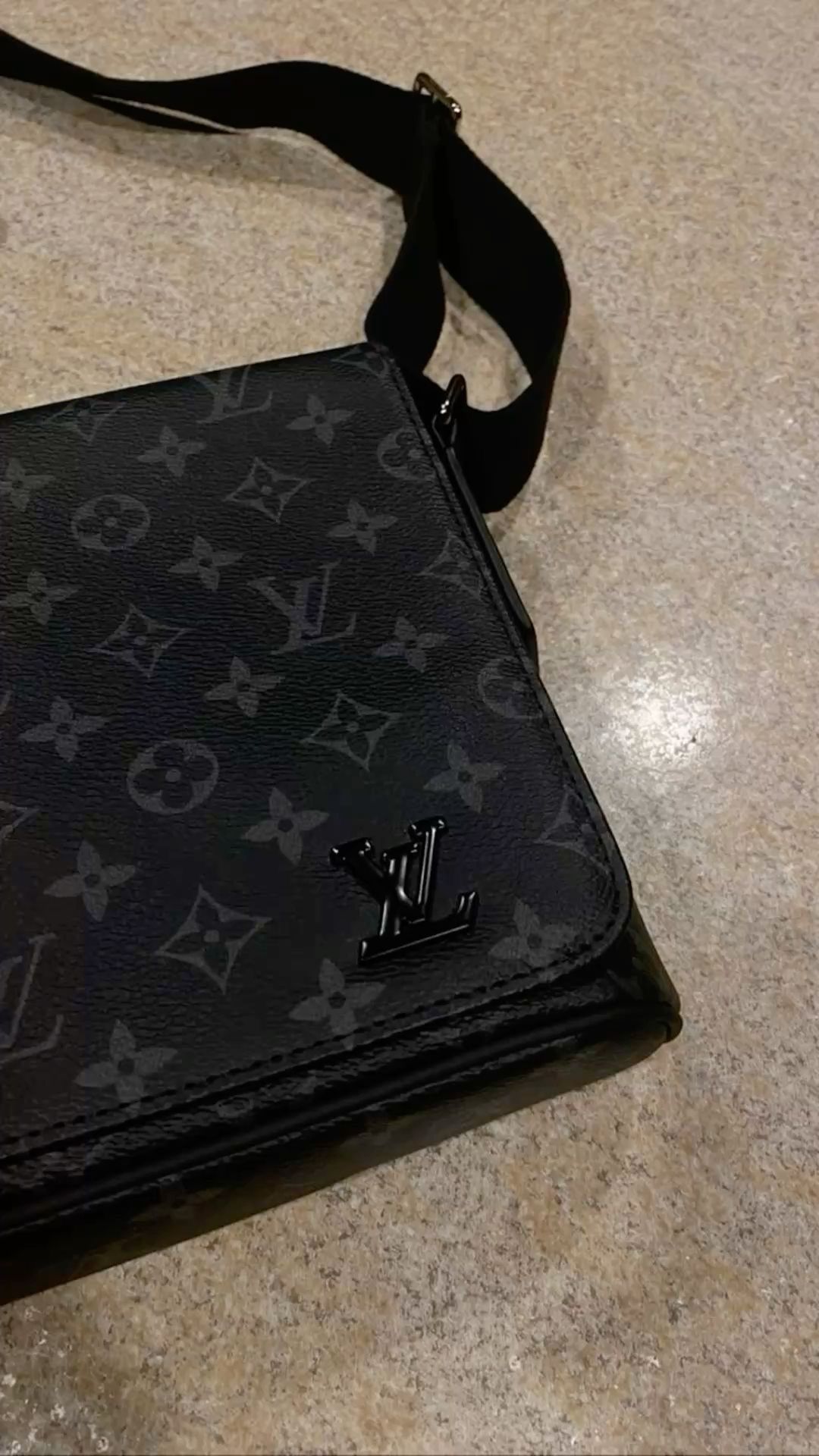 LV Monogram District PM Bag Black