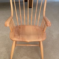 Set Of 4 Armed Oak Chairs