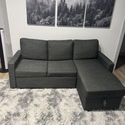 Newton Sofa/Chaise with Storage by Abbyson ( Dark Gray 
